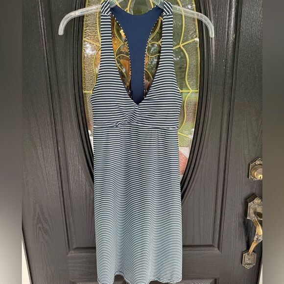 Carve Designs Women's La Jolla Dress. Blue & White Striped. Size M. EUC. - Picture 2 of 6